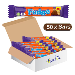50 x 13.5g Cadbury Fudge Chocolate Bar Treatsize