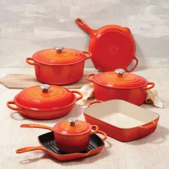 【Limited-Time Sale】Signature Enameled Cast Iron 11-Piece Ultimate Cookware Set