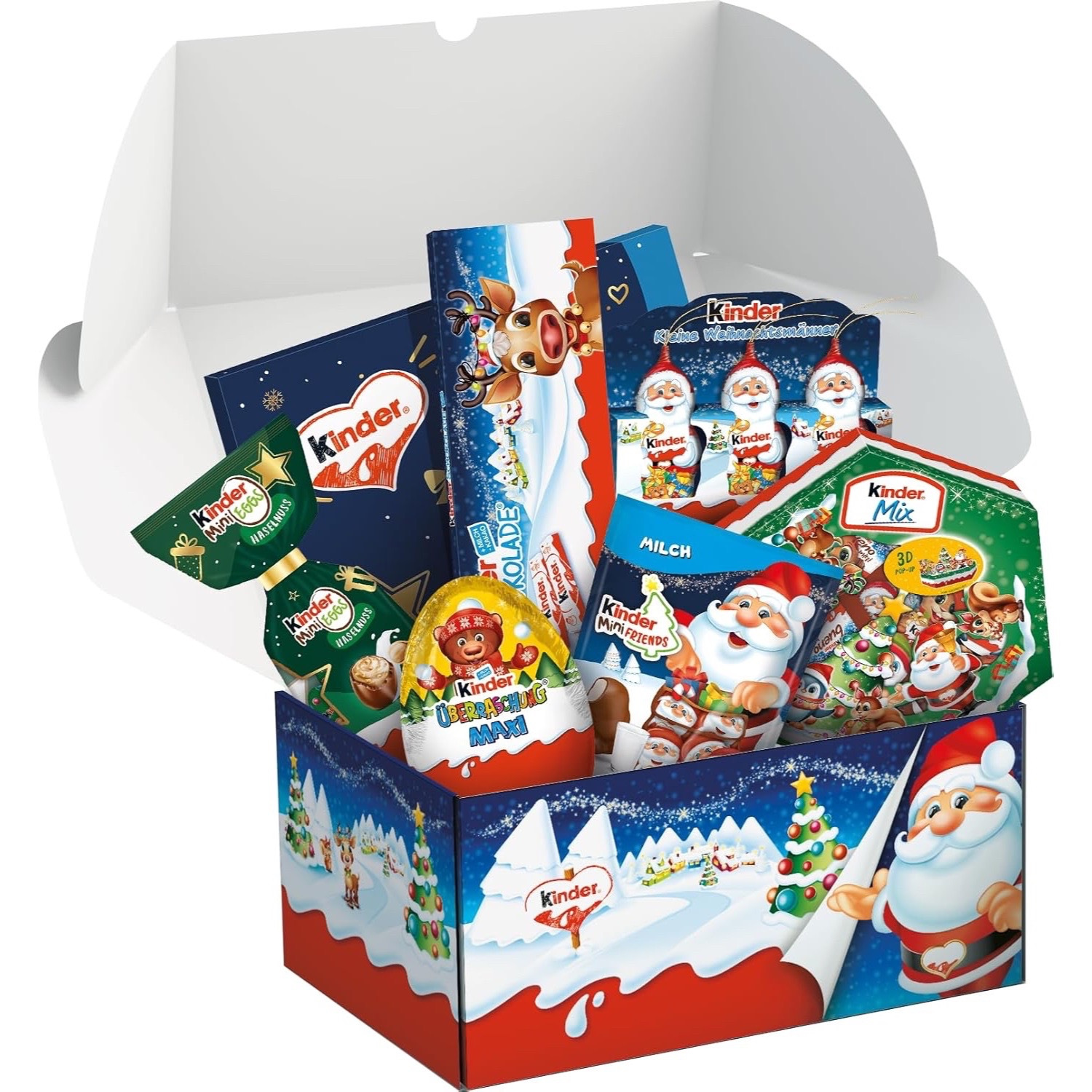 Ferrero Kinder Chocolate Christmas Box 750 g ?C Gift Box with Kinder Bars for Christmas & Advent Season ?C Sweet Gift Idea for Chocolate Fans & Kids